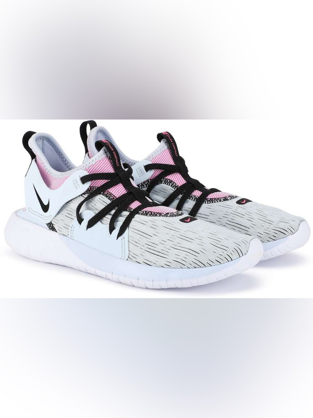 Nike womans running low top Flex Contact 3 Half Blue sneakers athletic shoe 8